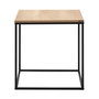 Hanah Home Mesa Auxiliar Shp-950-Tt-1 Nogal y Negro